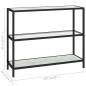 vidaXL Regal Transparent und Marmor Weiß 100x36x90 cm Gehärtetes Glas vidaXL Regal Transparent und Marmor Weiß 100x36x90 cm Gehärtetes Glas