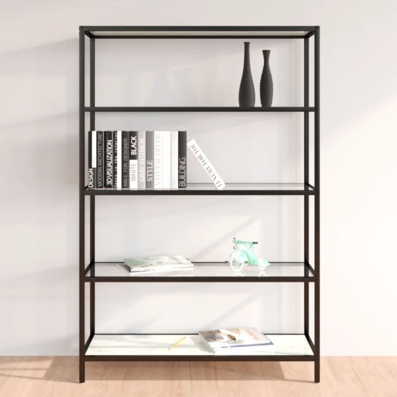 vidaXL Regal Marmor und Transparent 100x36x168 cm Gehärtetes Glas vidaXL Regal Marmor und Transparent 100x36x168 cm Gehärtetes Glas