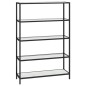 vidaXL Regal Marmor und Transparent 100x36x168 cm Gehärtetes Glas vidaXL Regal Marmor und Transparent 100x36x168 cm Gehärtetes Glas