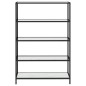vidaXL Regal Marmor und Transparent 100x36x168 cm Gehärtetes Glas vidaXL Regal Marmor und Transparent 100x36x168 cm Gehärtetes Glas
