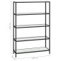 vidaXL Regal Marmor und Transparent 100x36x168 cm Gehärtetes Glas vidaXL Regal Marmor und Transparent 100x36x168 cm Gehärtetes Glas