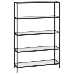 vidaXL Regal Transparent 100x36x168 cm Gehärtetes Glas
