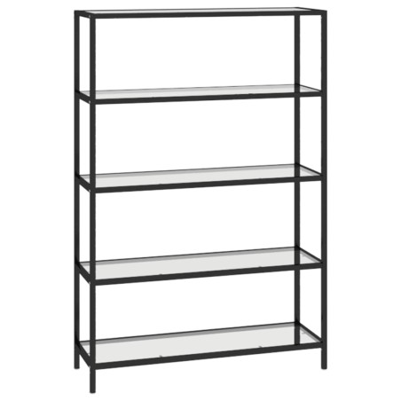 vidaXL Regal Transparent 100x36x168 cm Gehärtetes Glas