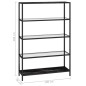 vidaXL Regal Marmor und Transparent 100x36x168 cm Gehärtetes Glas vidaXL Regal Marmor und Transparent 100x36x168 cm Gehärtetes Glas
