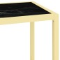 vidaXL Regal Golden und Schwarzer Marmor Gehärtetes Glas vidaXL Regal Golden und Schwarzer Marmor Gehärtetes Glas