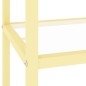 vidaXL Regal Golden und Schwarzer Marmor Gehärtetes Glas vidaXL Regal Golden und Schwarzer Marmor Gehärtetes Glas