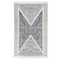 vidaXL Teppich Schwarz und Grau 160x230 cm Baumwolle vidaXL Teppich Schwarz und Grau 160x230 cm Baumwolle