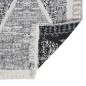 vidaXL Teppich Schwarz und Grau 160x230 cm Baumwolle vidaXL Teppich Schwarz und Grau 160x230 cm Baumwolle