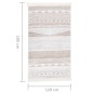 vidaXL Teppich Beige 120x180 cm Baumwolle vidaXL Teppich Beige 120x180 cm Baumwolle