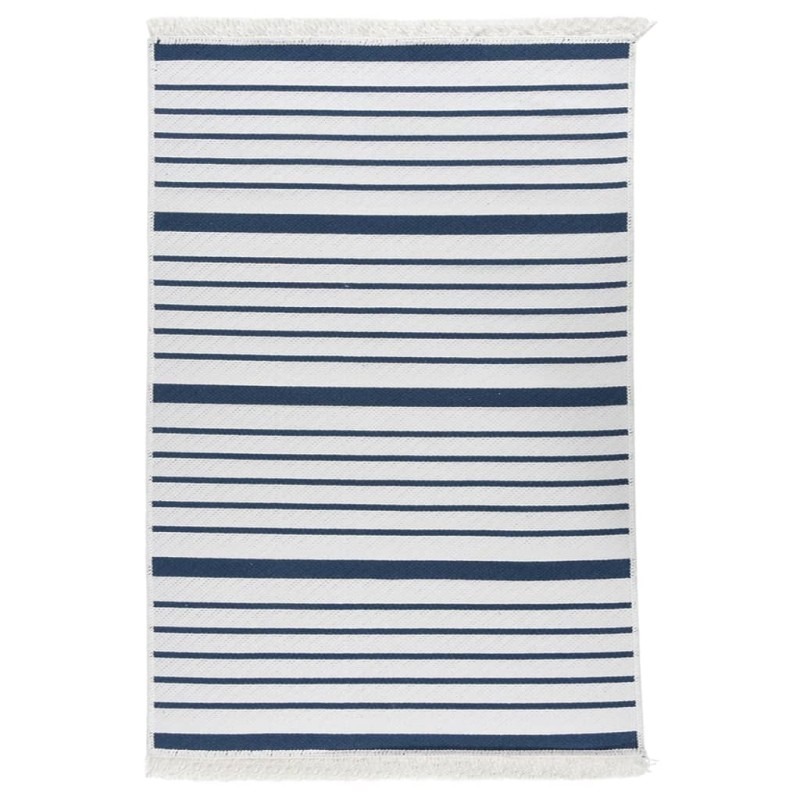 vidaXL Teppich Marineblau 160x230 cm Baumwolle vidaXL Teppich Marineblau 160x230 cm Baumwolle