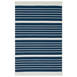 vidaXL Teppich Marineblau 160x230 cm Baumwolle