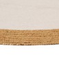 vidaXL Teppich Geflochten Weiß & Natur 180 cm Jute & Baumwolle Rund vidaXL Teppich Geflochten Weiß & Natur 180 cm Jute & Baumwolle Rund