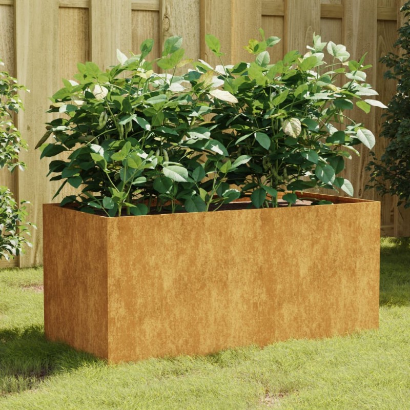 vidaXL Pflanzkübel 80x40x40 cm Cortenstahl vidaXL Pflanzkübel 80x40x40 cm Cortenstahl