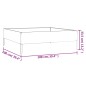vidaXL Hochbeet 100x100x33,5 cm Cortenstahl vidaXL Hochbeet 100x100x33,5 cm Cortenstahl