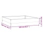 vidaXL Hochbeet 100x100x18,5 cm Cortenstahl vidaXL Hochbeet 100x100x18,5 cm Cortenstahl