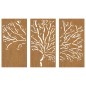 vidaXL 3-tlg. Garten-Wanddeko 105x155 cm Cortenstahl Baum-Design vidaXL 3-tlg. Garten-Wanddeko 105x155 cm Cortenstahl Baum-Design