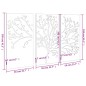 vidaXL 3-tlg. Garten-Wanddeko 105x155 cm Cortenstahl Baum-Design vidaXL 3-tlg. Garten-Wanddeko 105x155 cm Cortenstahl Baum-Design
