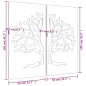 vidaXL 2-tlg. Garten-Wanddeko 105x155 cm Cortenstahl Baum-Design vidaXL 2-tlg. Garten-Wanddeko 105x155 cm Cortenstahl Baum-Design