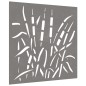 vidaXL Garten-Wanddeko 55x55 cm Cortenstahl Gras-Design vidaXL Garten-Wanddeko 55x55 cm Cortenstahl Gras-Design