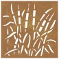 vidaXL Garten-Wanddeko 55x55 cm Cortenstahl Gras-Design vidaXL Garten-Wanddeko 55x55 cm Cortenstahl Gras-Design