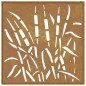 vidaXL Garten-Wanddeko 55x55 cm Cortenstahl Gras-Design vidaXL Garten-Wanddeko 55x55 cm Cortenstahl Gras-Design