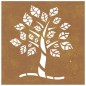 vidaXL Garten-Wanddeko 55x55 cm Cortenstahl Baum-Design vidaXL Garten-Wanddeko 55x55 cm Cortenstahl Baum-Design