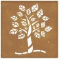 vidaXL Garten-Wanddeko 55x55 cm Cortenstahl Baum-Design vidaXL Garten-Wanddeko 55x55 cm Cortenstahl Baum-Design