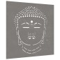 vidaXL Garten-Wanddeko 55x55 cm Cortenstahl Buddha-Kopf vidaXL Garten-Wanddeko 55x55 cm Cortenstahl Buddha-Kopf