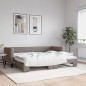 vidaXL Tagesbett Ausziehbar Taupe 80x200 cm Stoff vidaXL Tagesbett Ausziehbar Taupe 80x200 cm Stoff