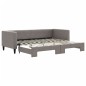 vidaXL Tagesbett Ausziehbar Taupe 80x200 cm Stoff vidaXL Tagesbett Ausziehbar Taupe 80x200 cm Stoff