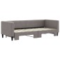 vidaXL Tagesbett Ausziehbar Taupe 80x200 cm Stoff vidaXL Tagesbett Ausziehbar Taupe 80x200 cm Stoff