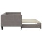 vidaXL Tagesbett Ausziehbar Taupe 80x200 cm Stoff vidaXL Tagesbett Ausziehbar Taupe 80x200 cm Stoff