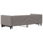 vidaXL Tagesbett Ausziehbar Taupe 80x200 cm Stoff vidaXL Tagesbett Ausziehbar Taupe 80x200 cm Stoff