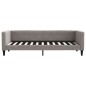 vidaXL Tagesbett Ausziehbar Taupe 80x200 cm Stoff vidaXL Tagesbett Ausziehbar Taupe 80x200 cm Stoff