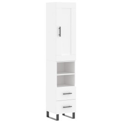 vidaXL Highboard Weiß 34,5x34x180 cm Holzwerkstoff