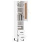 vidaXL Highboard Weiß 34,5x34x180 cm Holzwerkstoff vidaXL Highboard Weiß 34,5x34x180 cm Holzwerkstoff