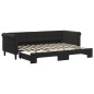 vidaXL Tagesbett Ausziehbar Schwarz 80x200 cm Samt vidaXL Tagesbett Ausziehbar Schwarz 80x200 cm Samt