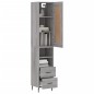 vidaXL Highboard Grau Sonoma 34,5x34x180 cm Holzwerkstoff vidaXL Highboard Grau Sonoma 34,5x34x180 cm Holzwerkstoff