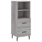 vidaXL Highboard Grau Sonoma 34,5x34x180 cm Holzwerkstoff vidaXL Highboard Grau Sonoma 34,5x34x180 cm Holzwerkstoff