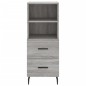 vidaXL Highboard Grau Sonoma 34,5x34x180 cm Holzwerkstoff vidaXL Highboard Grau Sonoma 34,5x34x180 cm Holzwerkstoff
