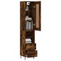 vidaXL Highboard Räuchereiche 34,5x34x180 cm Holzwerkstoff vidaXL Highboard Räuchereiche 34,5x34x180 cm Holzwerkstoff