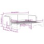 vidaXL Tagesbett Ausziehbar Creme 80x200 cm Stoff vidaXL Tagesbett Ausziehbar Creme 80x200 cm Stoff
