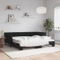 vidaXL Tagesbett Ausziehbar Schwarz 90x190 cm Samt vidaXL Tagesbett Ausziehbar Schwarz 90x190 cm Samt