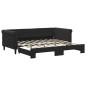 vidaXL Tagesbett Ausziehbar Schwarz 90x190 cm Samt vidaXL Tagesbett Ausziehbar Schwarz 90x190 cm Samt
