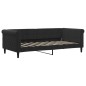 vidaXL Tagesbett Ausziehbar Schwarz 90x190 cm Samt vidaXL Tagesbett Ausziehbar Schwarz 90x190 cm Samt