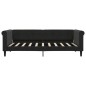 vidaXL Tagesbett Ausziehbar Schwarz 90x190 cm Samt vidaXL Tagesbett Ausziehbar Schwarz 90x190 cm Samt