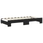 vidaXL Tagesbett Ausziehbar Schwarz 90x190 cm Samt vidaXL Tagesbett Ausziehbar Schwarz 90x190 cm Samt