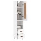 vidaXL Highboard Hochglanz-Weiß 34,5x34x180 cm Holzwerkstoff vidaXL Highboard Hochglanz-Weiß 34,5x34x180 cm Holzwerkstoff