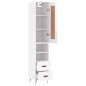 vidaXL Highboard Hochglanz-Weiß 34,5x34x180 cm Holzwerkstoff vidaXL Highboard Hochglanz-Weiß 34,5x34x180 cm Holzwerkstoff
