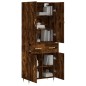 Highboard Räuchereiche 69,5x34x180 cm Holzwerkstoff Highboard Räuchereiche 69,5x34x180 cm Holzwerkstoff